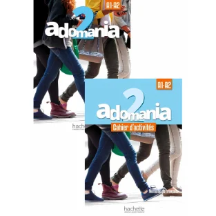 Adomania 2- A1-A2 Livre De L’Élève+Cahier D’Activités+Cd Rom+Audio+Parcours Digital (2 Books set)