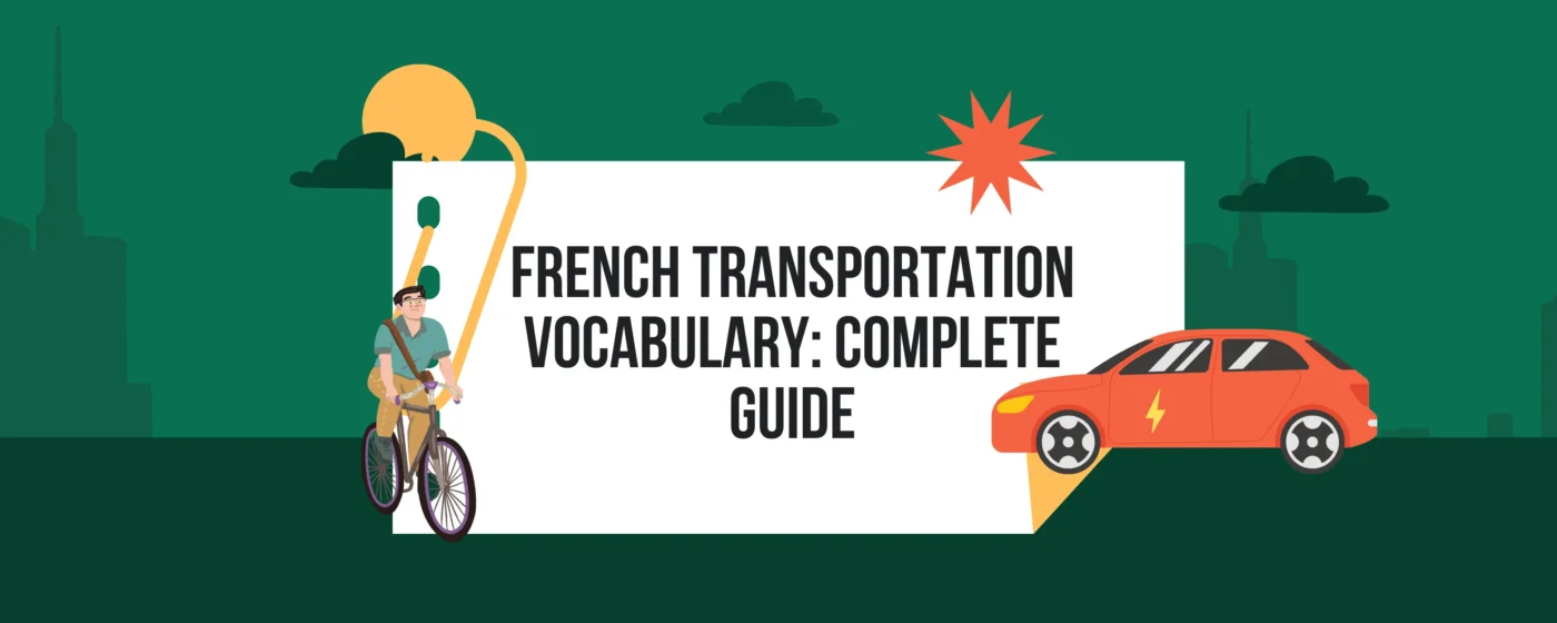 French Transportation Vocabulary