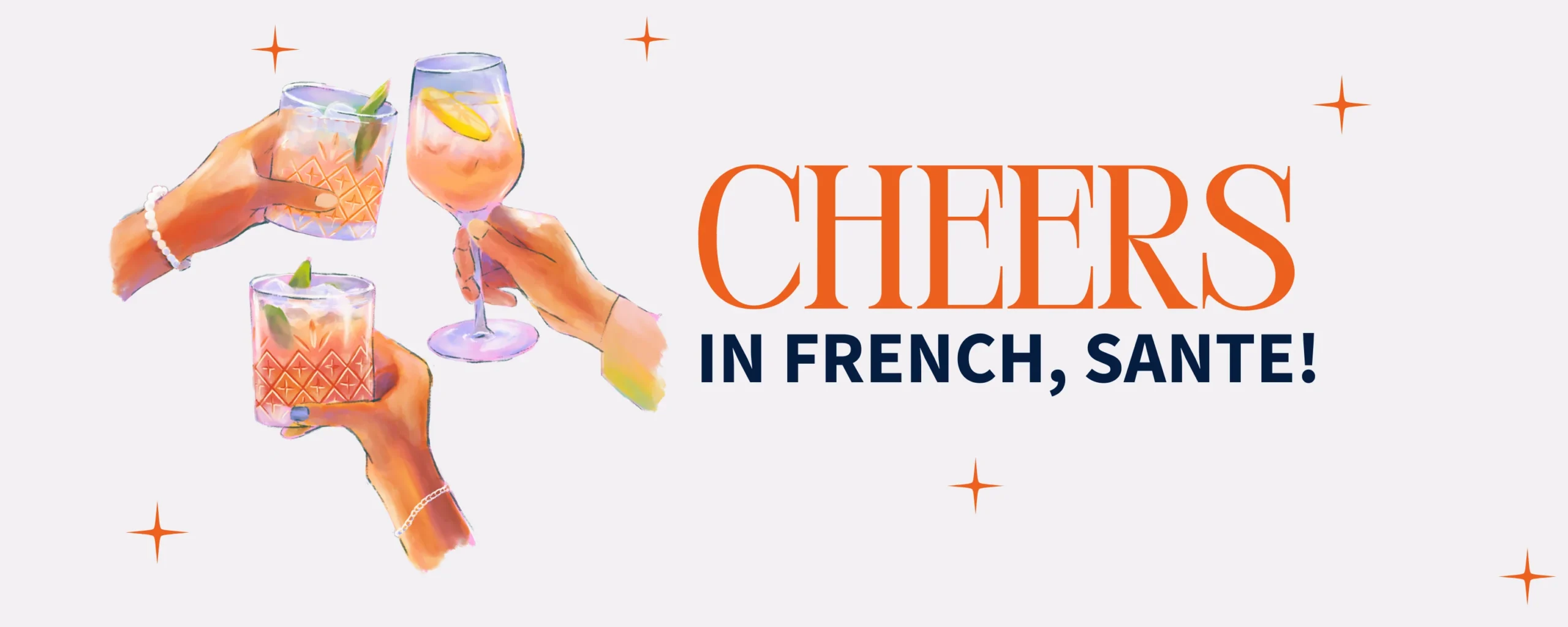 cheers in french