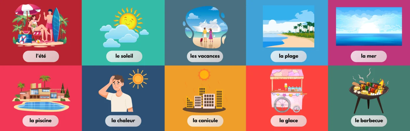 Most Commonly Used Summer Words in French