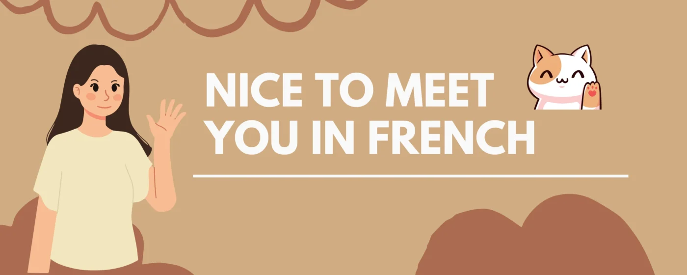 nice to meet you in french