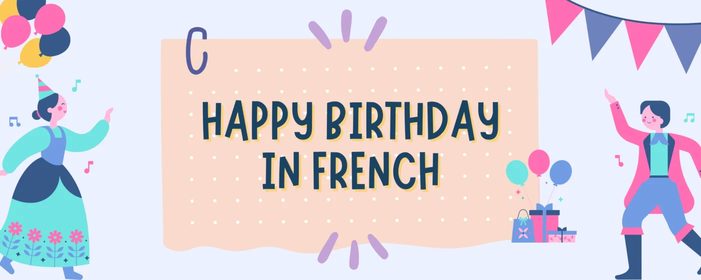 Happy Birthday in French