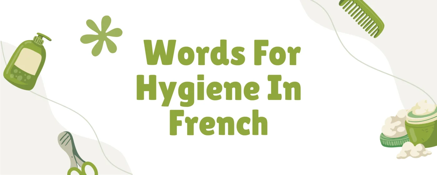Words For Hygiene In French